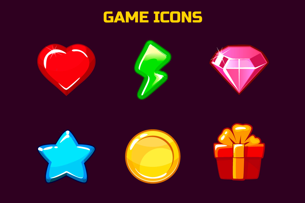 Vector game app Icons, set variants, an Icon by BabySofja