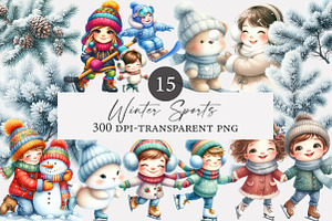 Winter Sports Clipart, an Illustration by Designworld