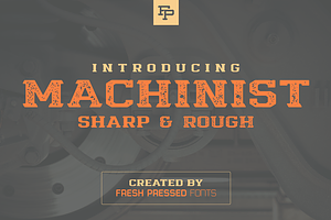 Machinist Display Font