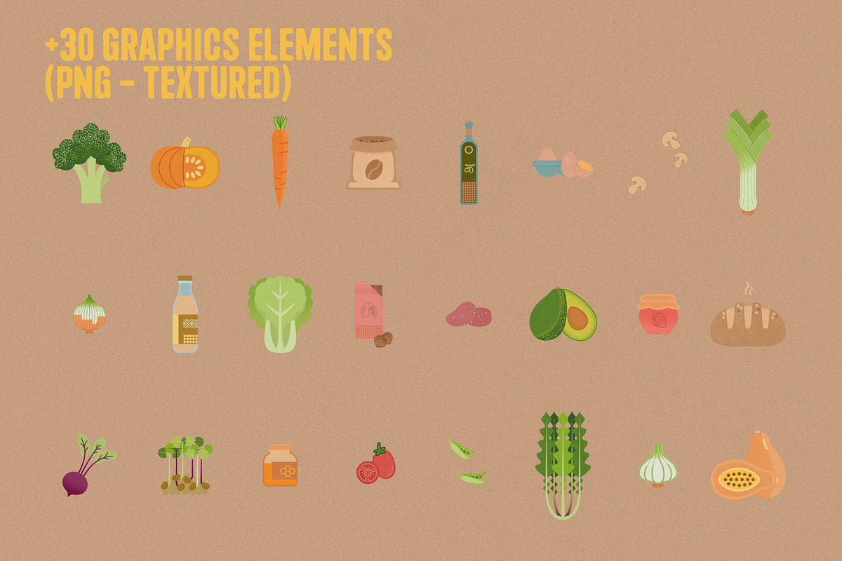 Food Market Collection, a Food Illustration by The Fooltype (Photo 6 of 12)