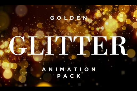 Golden Glitter Video Loops, a Background Graphic by Enchanted Studios