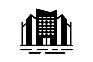 Urban metropolitan solid icon, a Solid Icon by Creative priyanka