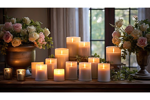 fragrance candle home decor ai, an Arts & Entertainment Photo by pikepicture