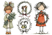 Whimsical Christmas Clipart, an Illustration by Designworld (Thumbnail 3 of 6)