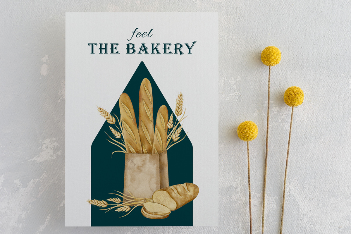 Watercolor Mouse Chef bakery clipart, a Food Illustration by Daryartsy (Photo 3 of 10)