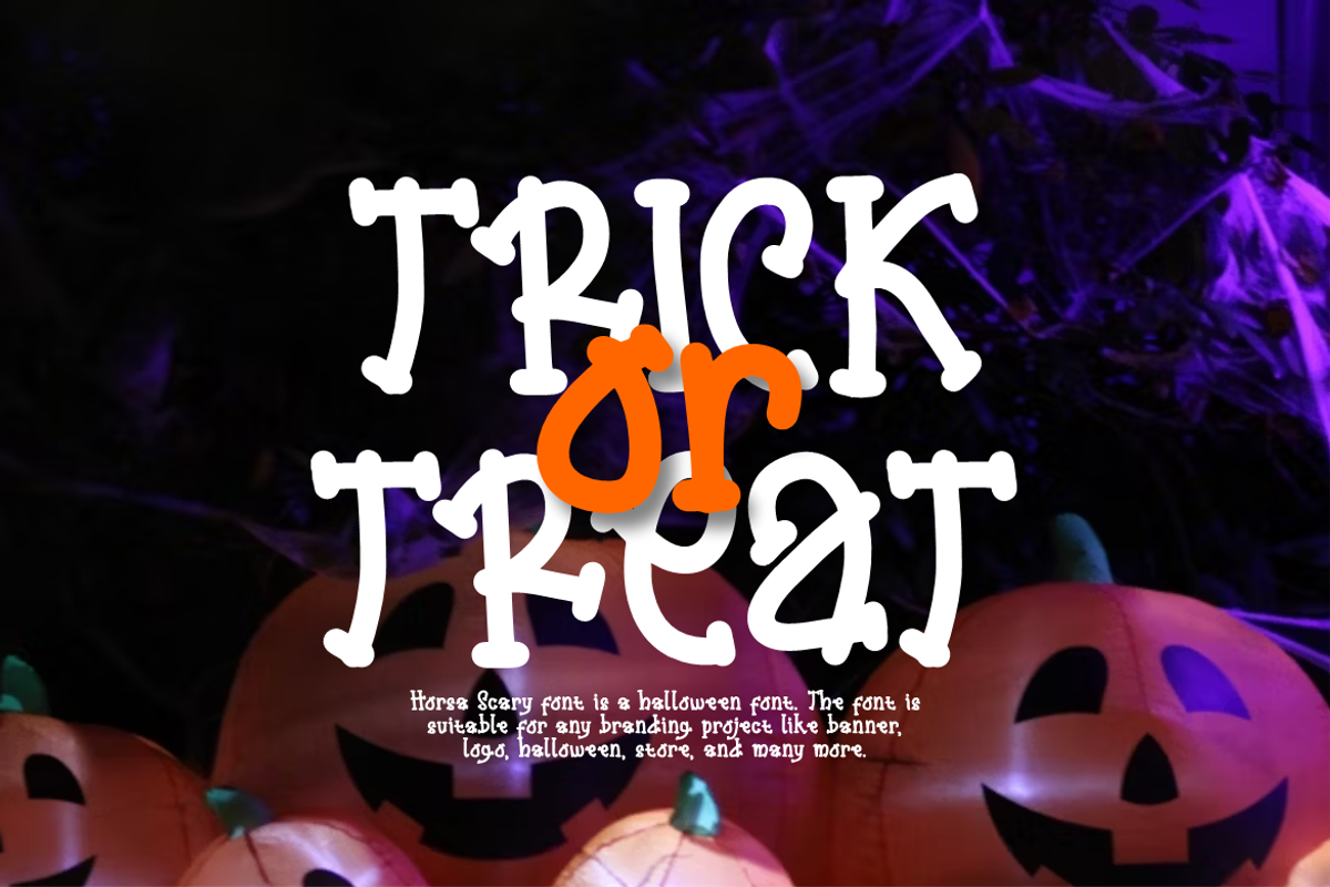 Horsa Scary - Halloween Font, a Slab Serif Font by Iqsiart Studio (Photo 6 of 7)