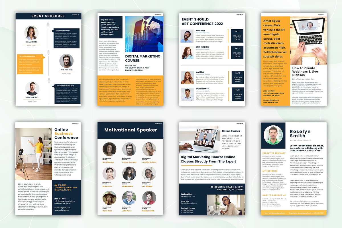 Webinar Canva Templates Bundle, an Email Template by Pennyblack Templates (Photo 2 of 4)
