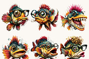 Whimsical Fish Clipart Bundle, an Animal Illustration by Design Scotch (Thumbnail 7 of 8)