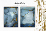 Earthy Watercolor with Gold Veins, a Texture Graphic by Marmoris.Arts (Thumbnail 4 of 13)