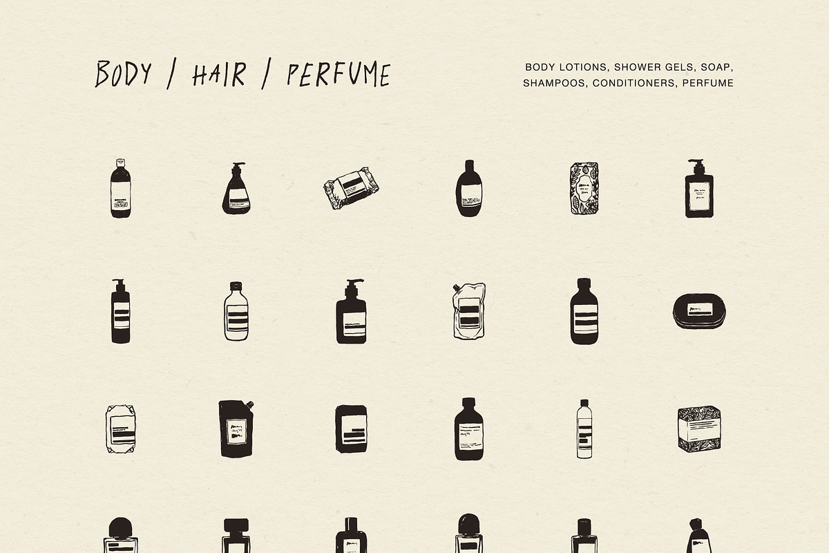 SKINCARE & MAKE UP illustrations, an Object Illustration by Crocus Paperi (Photo 5 of 10)