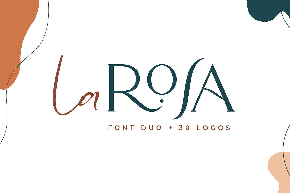 La Rosa Font Duo//Chic Logos