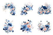 Soft spring florals clipart, an Illustration by SinaCreation (Thumbnail 3 of 11)