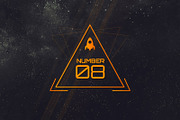 12 Sci-Fi Badges, a Templates & Theme by Tugcu Design Co. (Thumbnail 2 of 5)