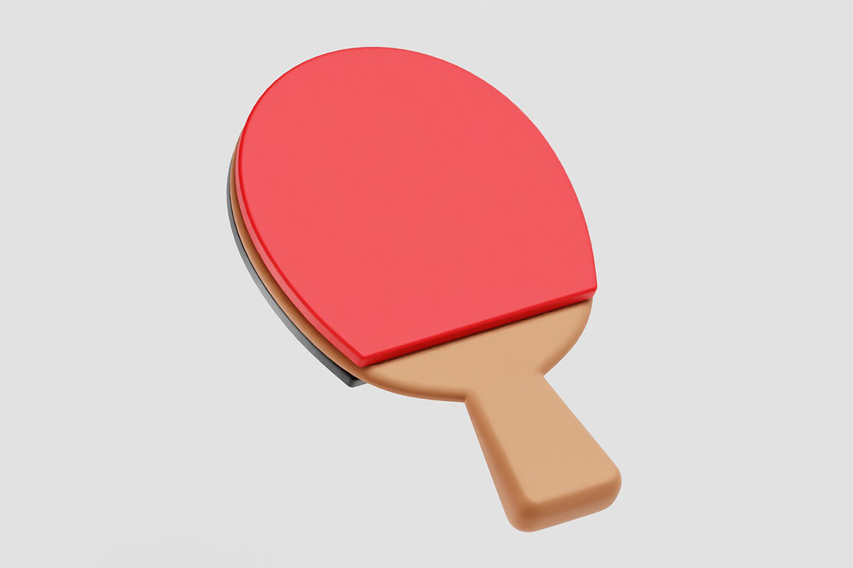 Table Tennis Racket and Ball, an Object 3D Model by fahad121 (Photo 3 of 8)