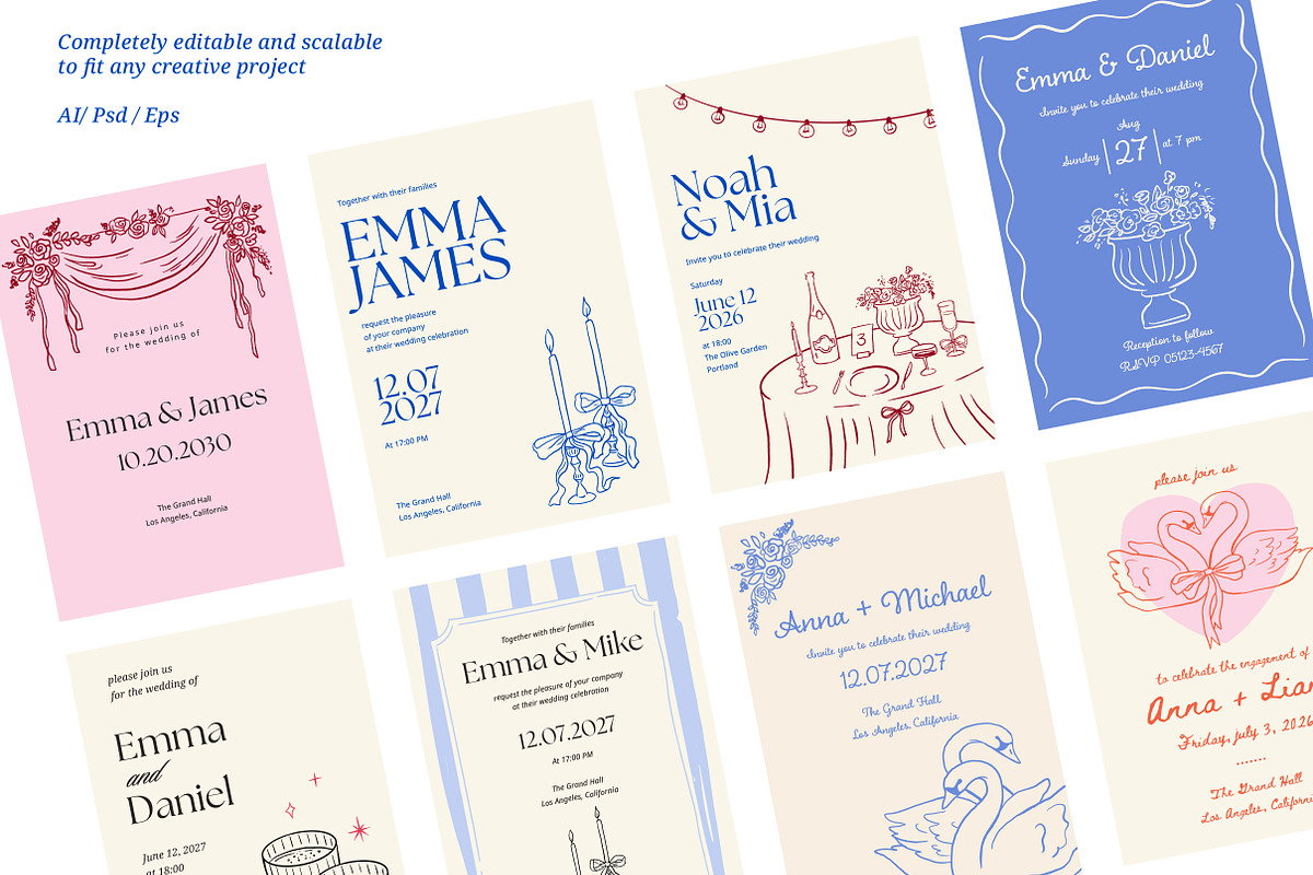Summer Wedding Collection, a Decorative Illustration by Marish (Photo 3 of 11)