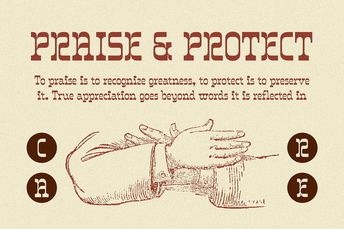 CS Blouse – Reverse Contrast Font, a Serif Font by Craft Supply Co. (Photo 4 of 8)