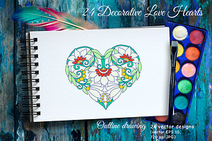 Decorative Love Hearts