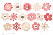 Coral Flowers Vectors, an Illustration by Amanda Ilkov (Thumbnail 3 of 4)
