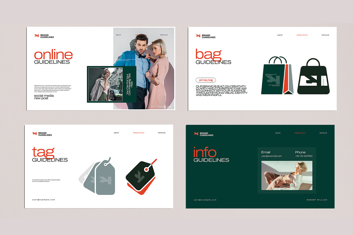 Retro Brand Guideline Presentation, a Print Template by MightyDesign (Photo 6 of 9)