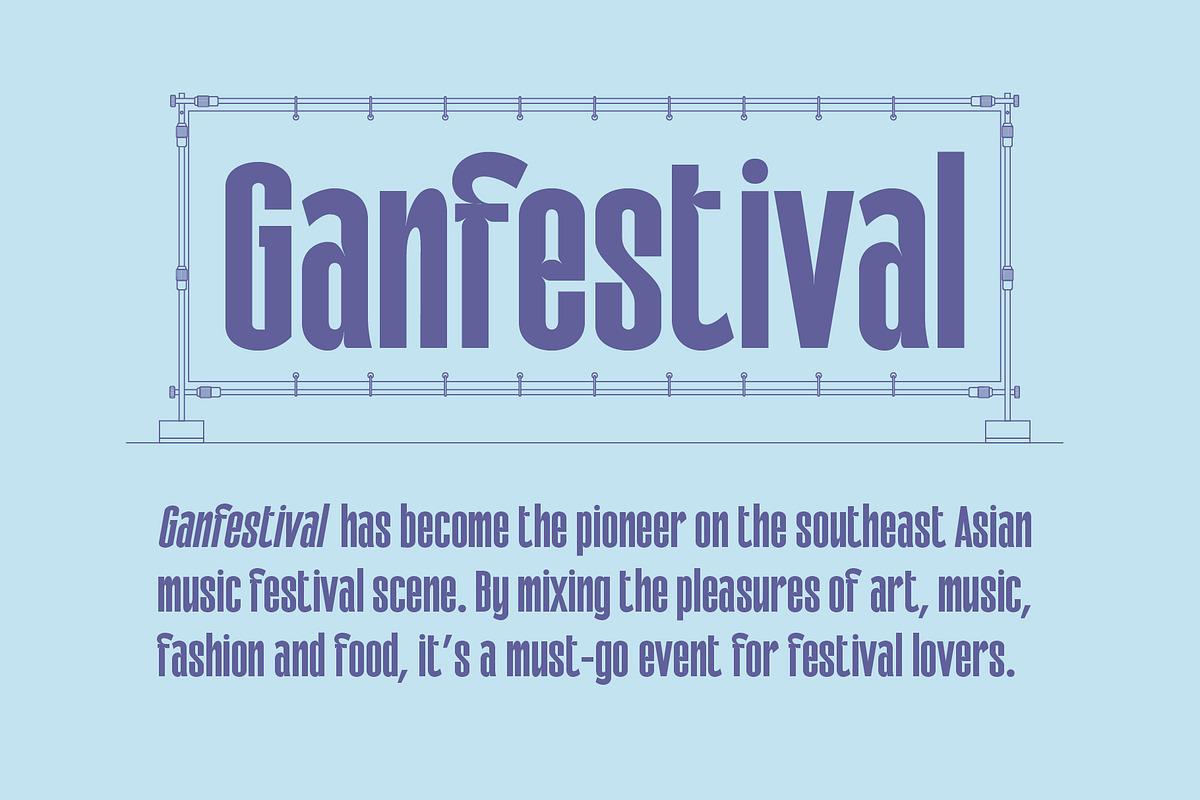 Galfego Condensed Sans Serif, a Sans Serif Font by Craft Supply Co. (Photo 7 of 12)