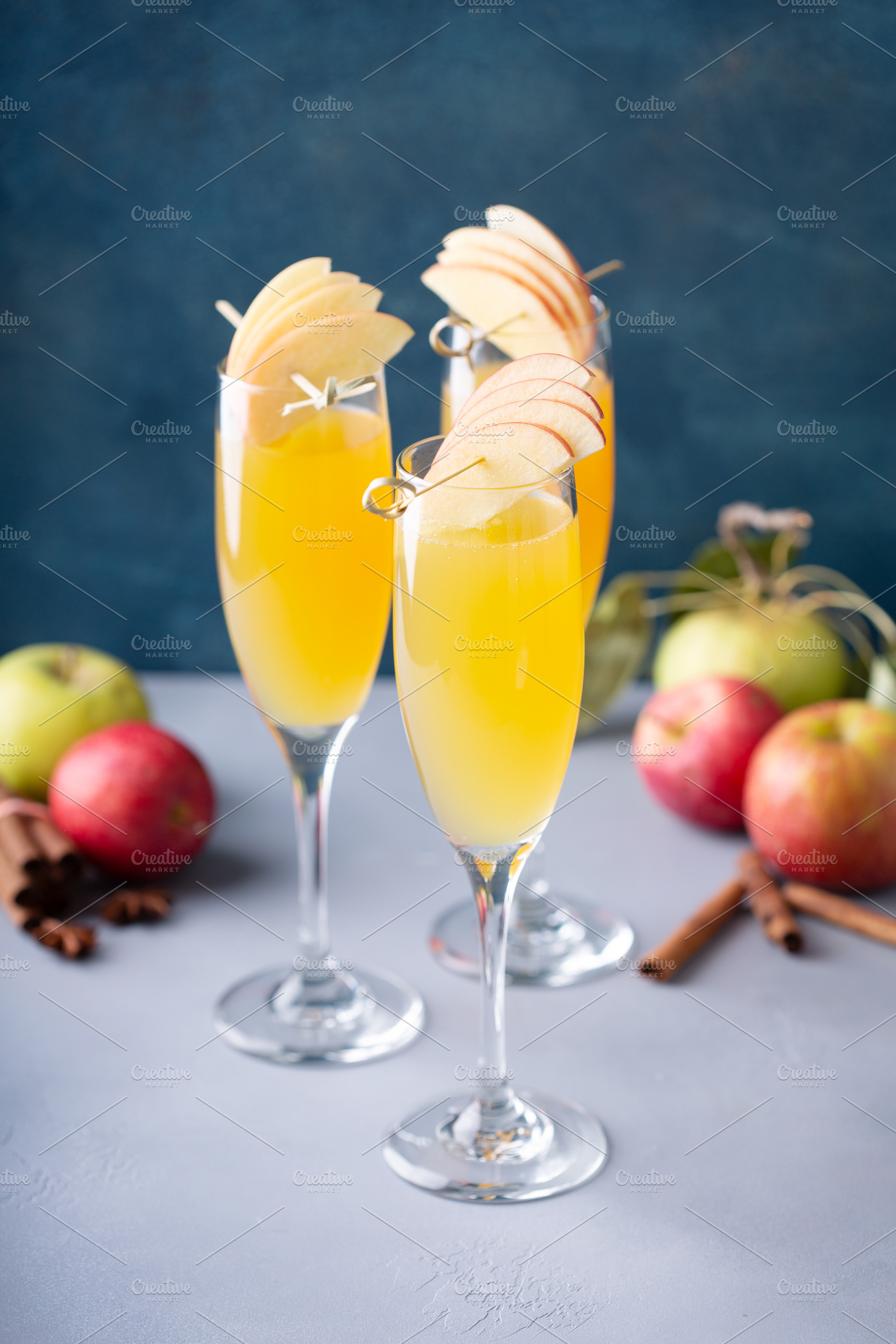 Apple mimosa cocktail, a Food & Drink Photo by farwasser