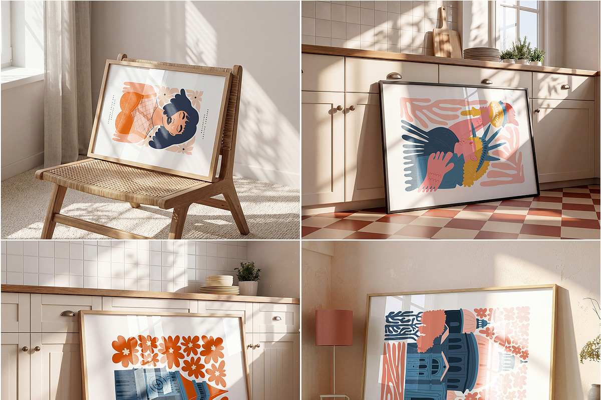 60+ Landscape Frame Mockup PSD, a Household Mockup by MockupShopi (Photo 11 of 20)