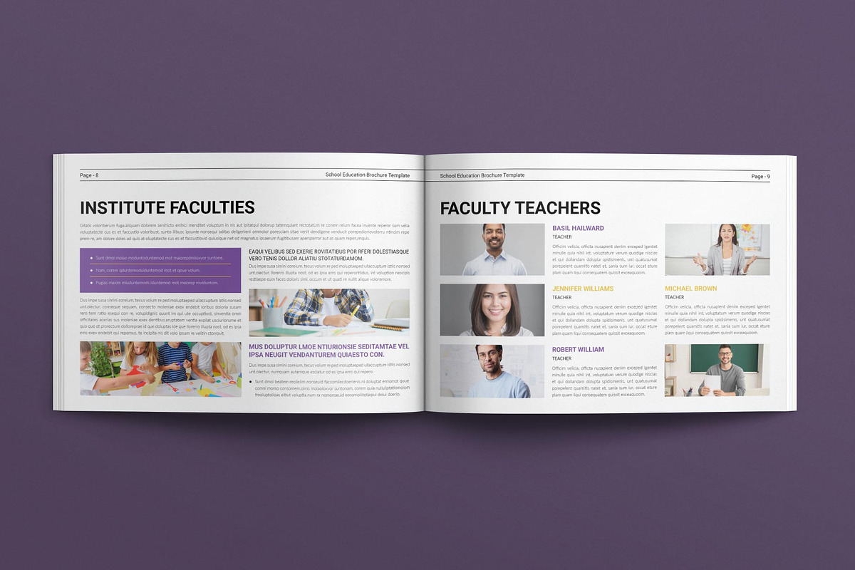 School Education Brochure Layout, a Brochure Template by E-Type (Photo 4 of 8)