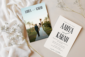 Modern Wedding Invitation Template, a Templates & Theme by Elegant_Studio44