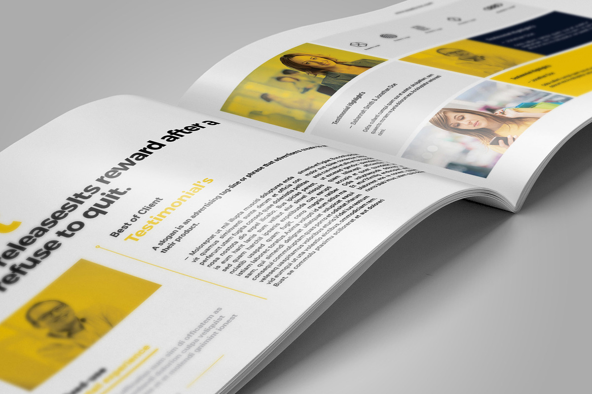 Horizontal Company Profile, a Brochure Template by Elite_Standard (Photo 12 of 15)