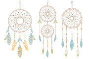 Vintage Dreamcatchers Clipart, an Illustration by Amanda Ilkov (Thumbnail 3 of 4)