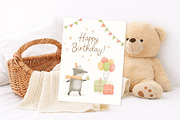Woodland Birthday Watercolor Animals, an Animal Illustration by ElenaPlatovaArt (Thumbnail 11 of 22)