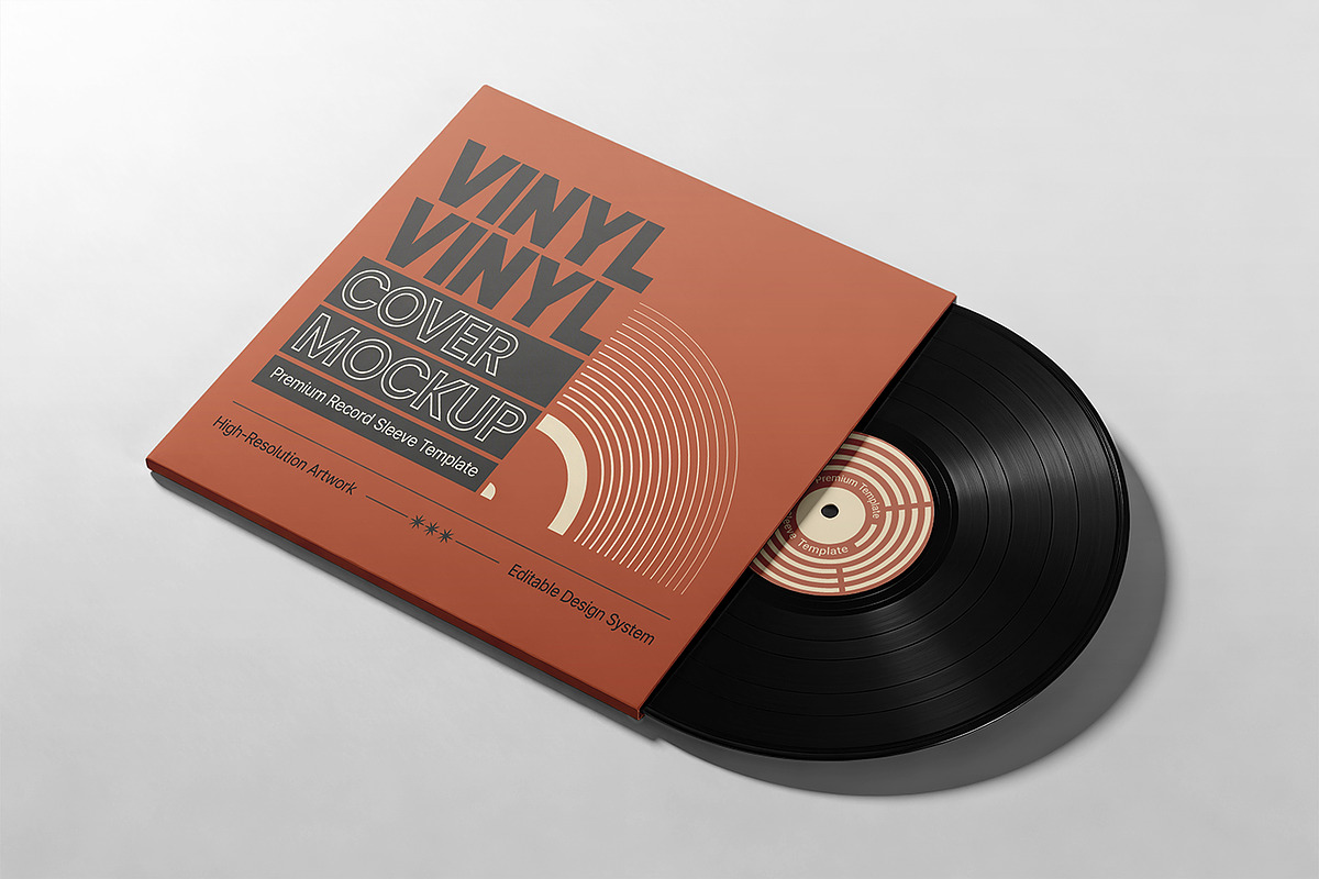 Vinyl Cover Mockup, a Product Mockup by Pitchlook.Studio (Photo 4 of 4)
