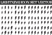 A bold set of lightning bolt icons, an Illustration by Amazin_art (Thumbnail 1 of 13)