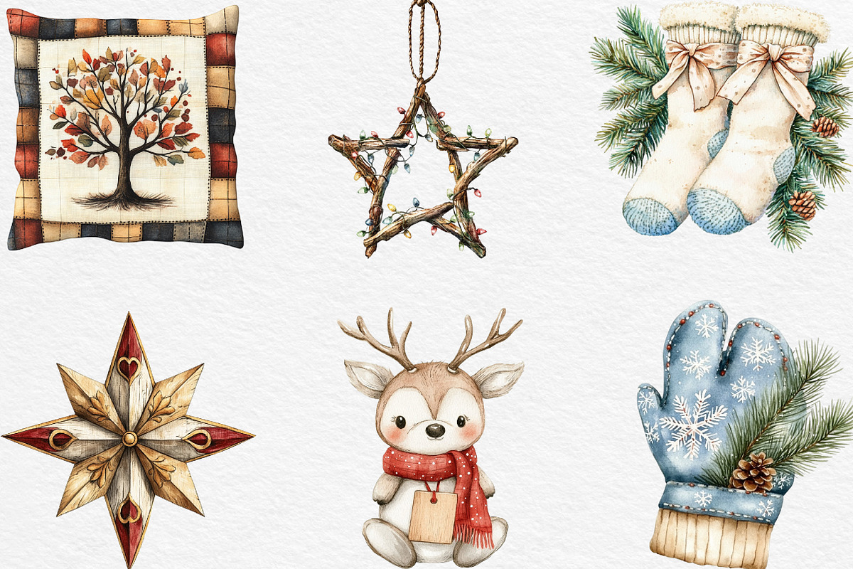 Cozy Christmas Charm Sublimation, an Illustration by Black Bird Studio (Photo 2 of 6)