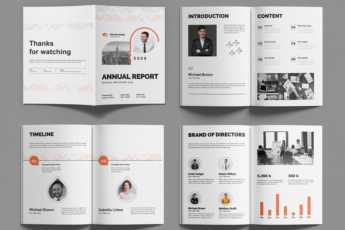 Annual Report Template, a Brochure Template by MightyDesign (Photo 2 of 6)