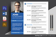 3-Piece Resume/CV Set, a Resume Template by graphicforest (Thumbnail 2 of 5)
