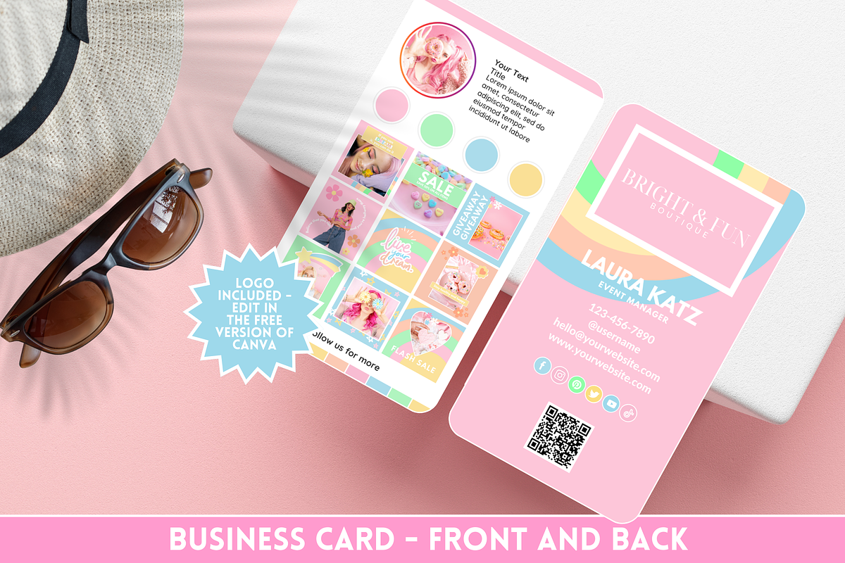 Business Card Template for Business, a Business Card Template by SunshineStudioBoutique (Photo 1 of 9)