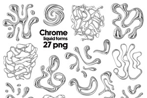 Chrome 3D Design Collection