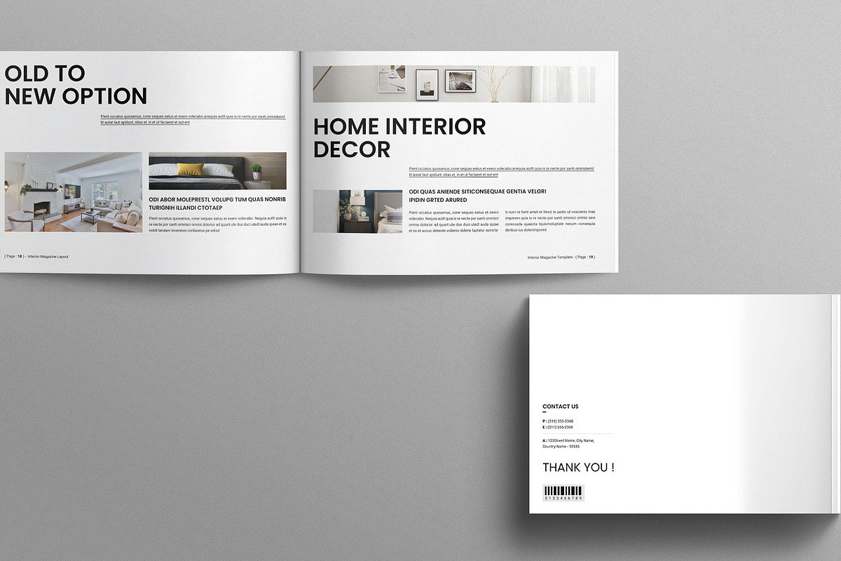Interior Magazine Layout Landscape preview 7