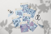 Hydrangea | Vector patterns set, a Pattern Graphic by Tanya Vollar (Thumbnail 4 of 9)
