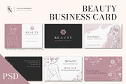 Beauty Business Card PSD Set, a Card Template by Elena Naumchenkova (Thumbnail 1 of 3)