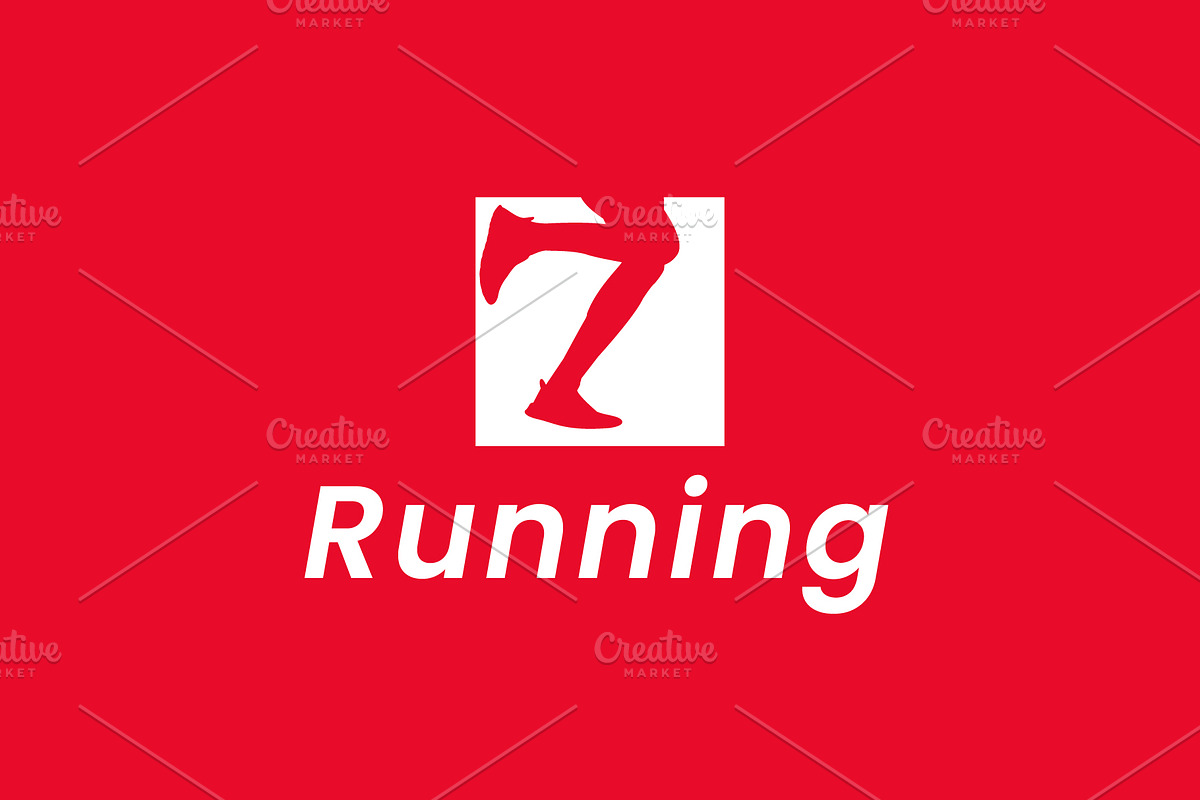 running logo illustration, a Branding & Logo Template by Dyn Studio