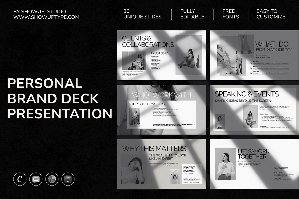 Personal Brand Presentation Bundle, a Presentation Template by ShowUp! Studio (Photo 1 of 7)