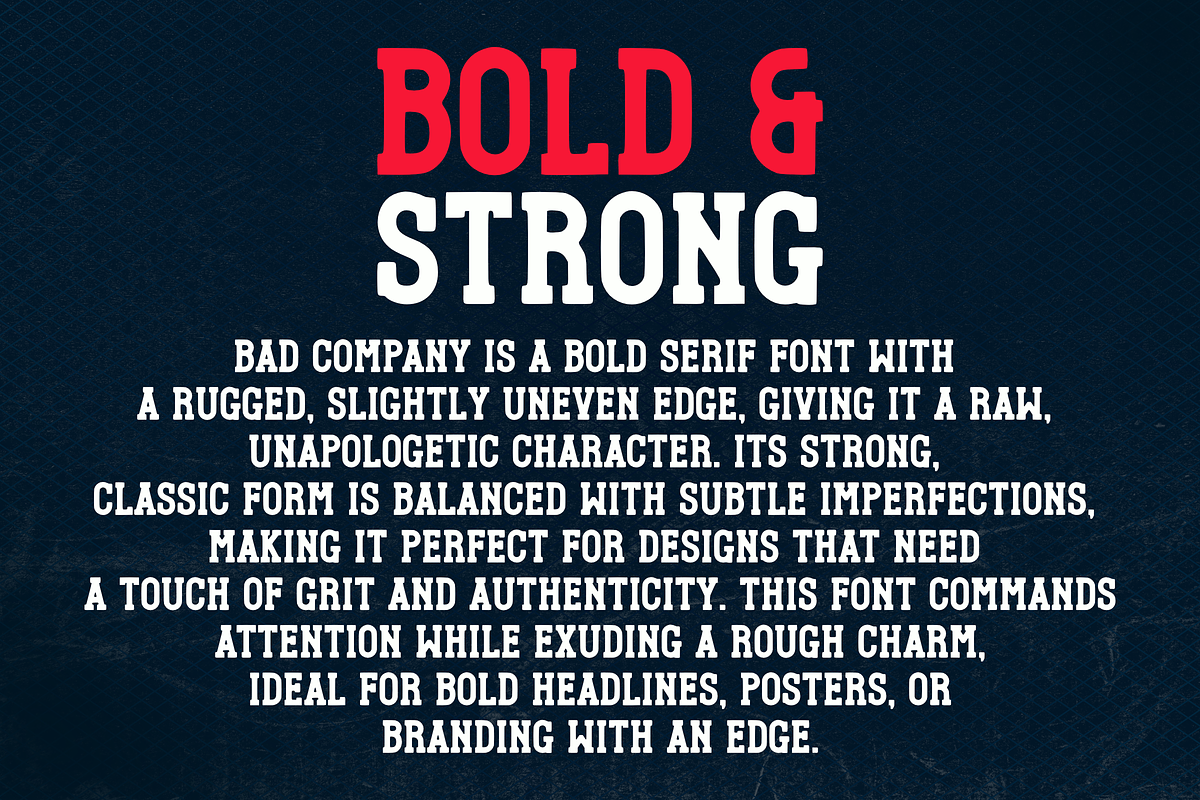 Bad Company, a Slab Serif Font by RADesigns21 (Photo 2 of 7)