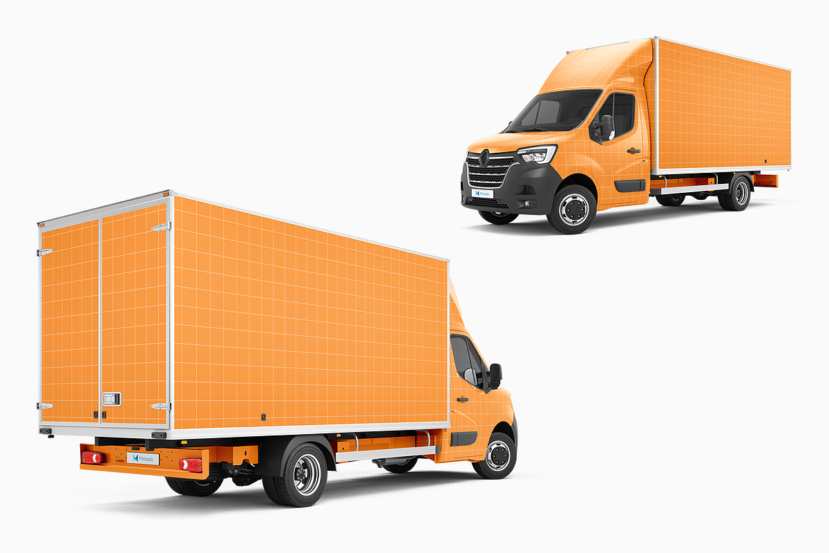 Box Truck Mockup 1, a Cups & Container Mockup by Mockupix (Photo 8 of 12)