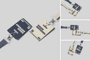 ID Card Mockup, an Advertising Mockup by seramoe