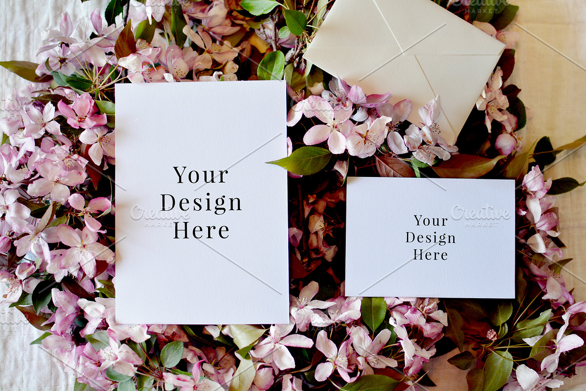 Blossom Stationary Mockup Bundle, a Print Template by Barn Owl Studio (Photo 7 of 10)