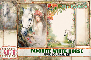 Favorite white horse junk journal