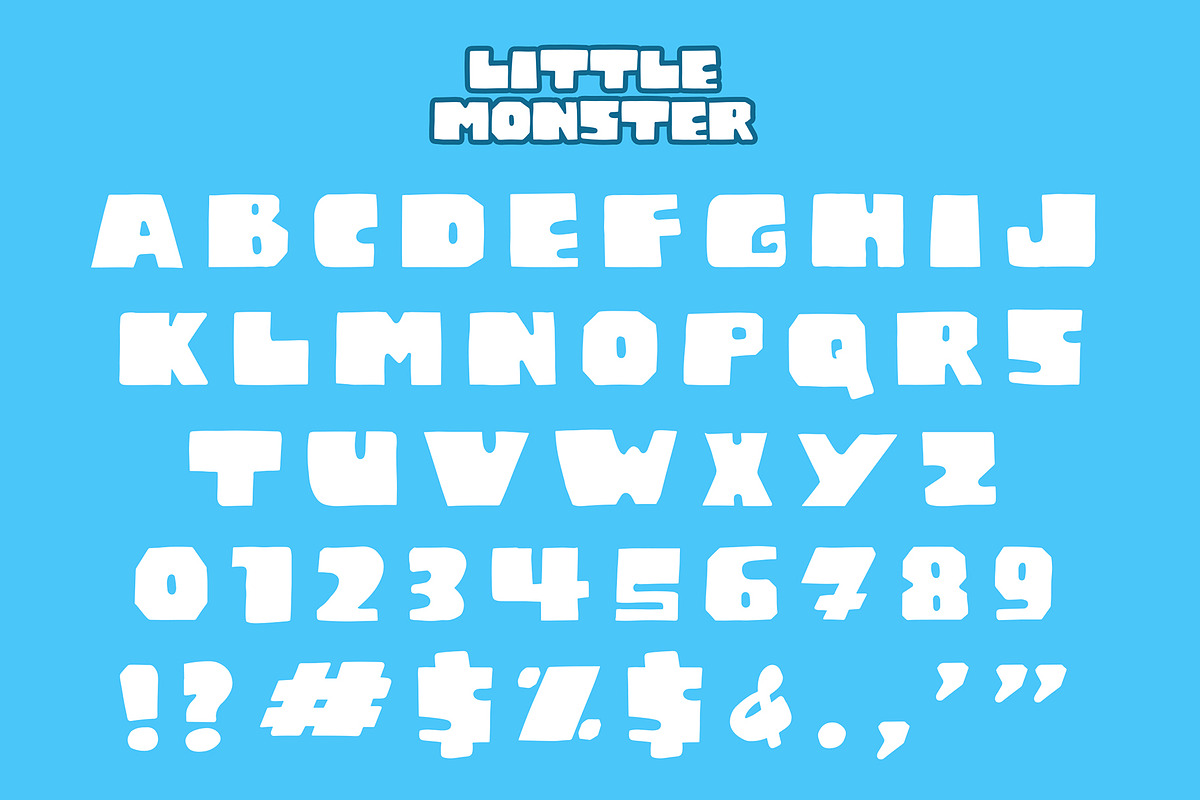Little Monster Display Font preview 6