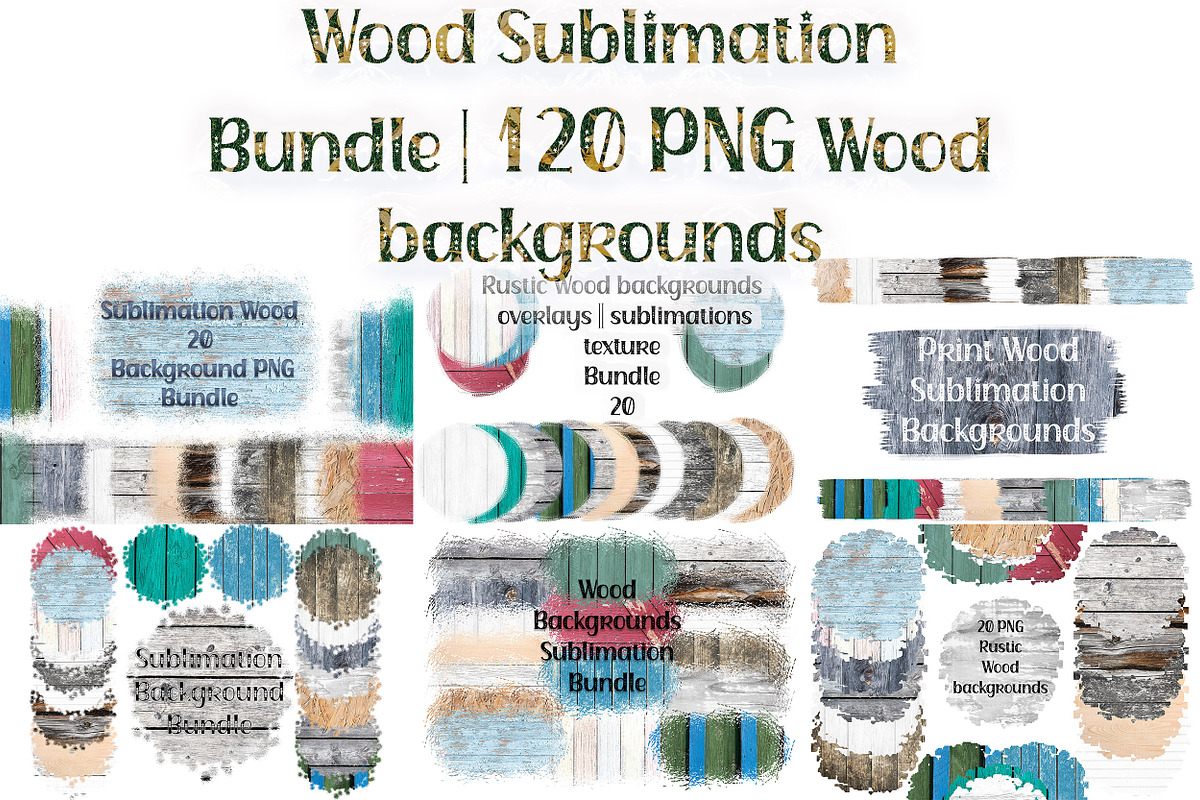 Sublimation Wood Bundles, a Shape Add-On by VetalStock (Photo 1 of 12)
